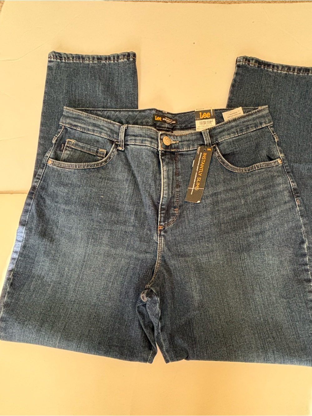 LEE RELAXED Fit Straight Leg Jeans Size 16 *NEW* - Picture 3 of 7